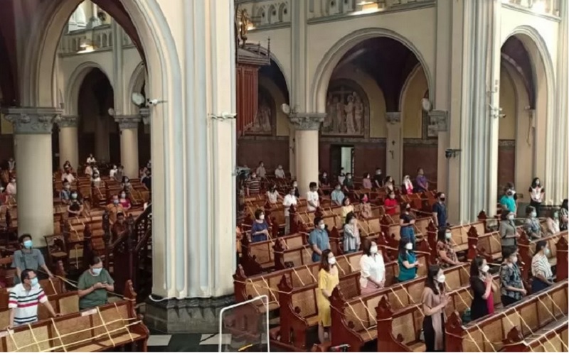  Katedral Jakarta Batasi Ibadah Tatap Muka Misa Natal Hanya untuk 650 Umat