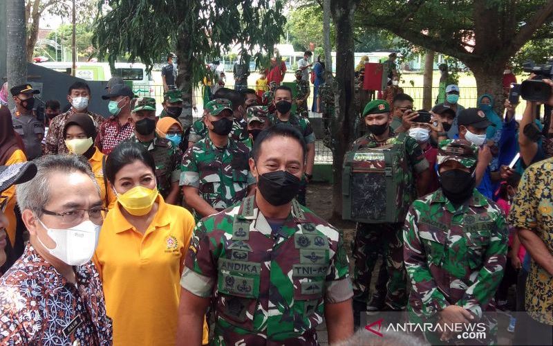  Tinjau Vaksinasi Covid-19 Anak 6-11 Tahun, Panglima TNI Ingin Pastikan Prosesnya Lancar