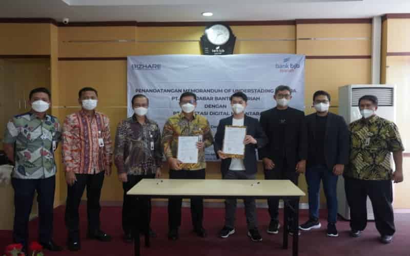  Bizhare dan Bank BJB Syariah Teken Kerja Sama Dukung Pembiayaan UMKM