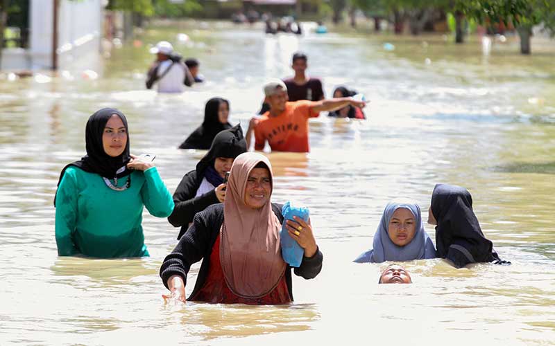  Sebanyak 24.332 Warga di Aceh Utara Terdampak Banjir