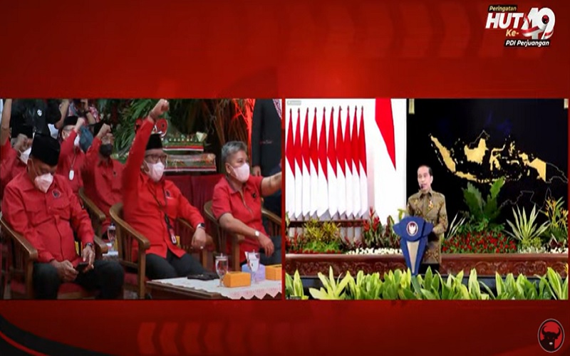  Luhut, Prabowo, hingga Erick Thohir hadir di HUT ke-49 PDIP