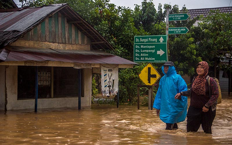  Ratusan Rumah di Kalimantan Selatan Terendam Banjir