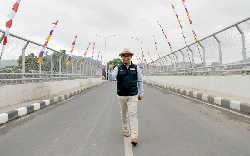  Ridwan Kamil Resmikan Jembatan Double Track Leuwigajah Cimahi