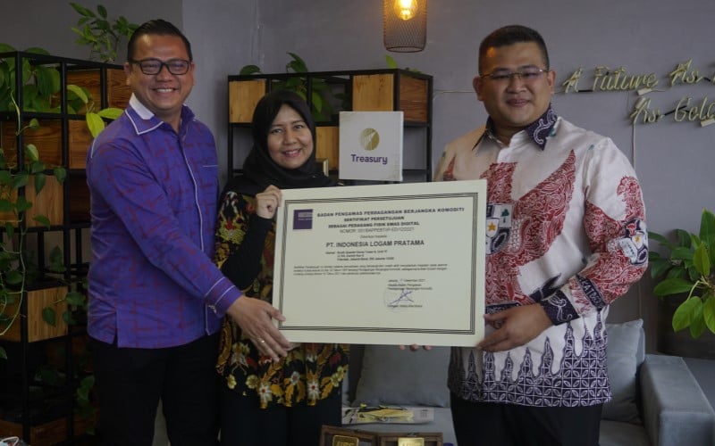  Treasury Dapatkan Lisensi Pedagang Emas Digital dari Bappebti