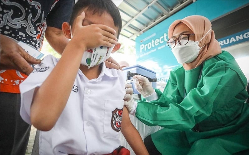  Vaksinasi Anak di Kota Bandung Capai 43 Persen