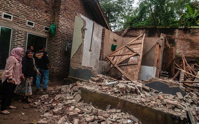  Sejumlah Rumah di Banten Rusak Setelah Diguncang Gempa Bumu Berkekuatan 6,7 SR