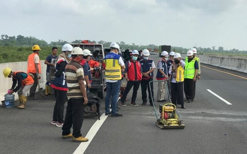  BPJT Minta Perbaikan Jalan Tol Kapal Betung Selesai Minggu Depan