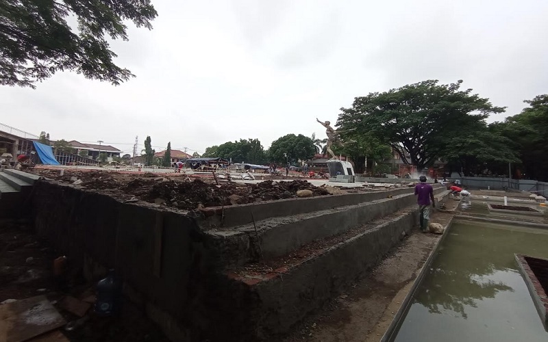  Kendala Anggaran, Pembangunan Landmark Taman Pataraksa Cirebon Terhenti