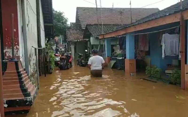  Sejumlah Desa di Pasuruan Terendam Banjir Sungai Rejoso