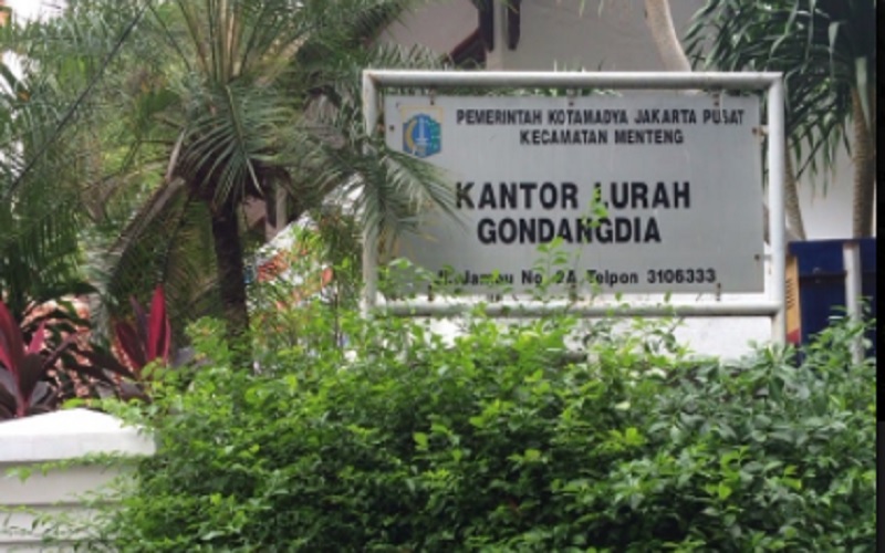 Kantor Kelurahan Gondangdia di Kecamatan Menteng, Jakarta Pusat./Antara