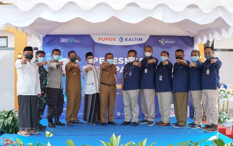  Dukung Fasilitas Ibadah Masyarakat, Pupuk Kaltim Resmikan Tempat Wudhu Masjid Al Jabal Perumahan BSD