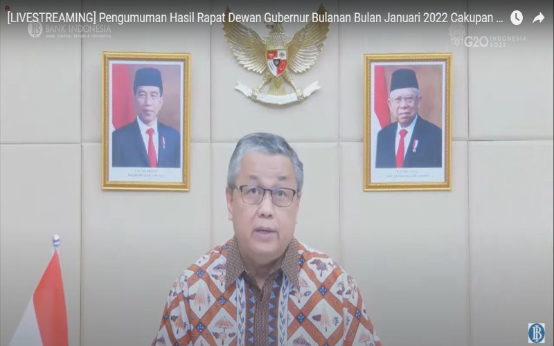  Awal 2022, Bank Indonesia Pertahankan Suku Bunga Acuan 3,5 Persen