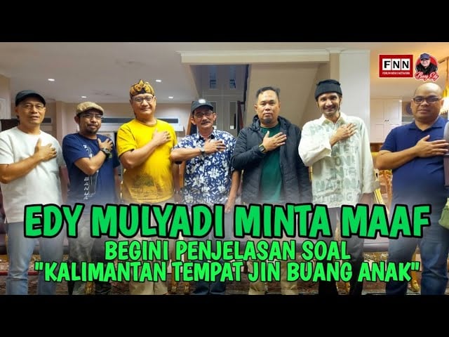  Edy Mulyadi Minta Maaf, Sebut Kalimantan \"Tempat Jin Buang Anak\"