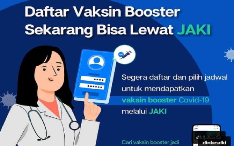  Daftar Vaksin Booster di Aplikasi JAKI, Berikut Jadwal dan Lokasi di Jakarta