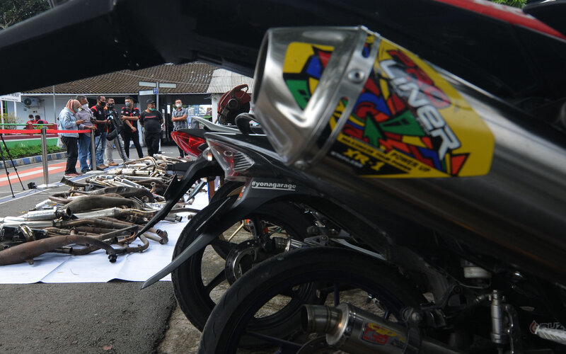  Polres Blora Tindak 497 Pengguna Knalpot Bising
