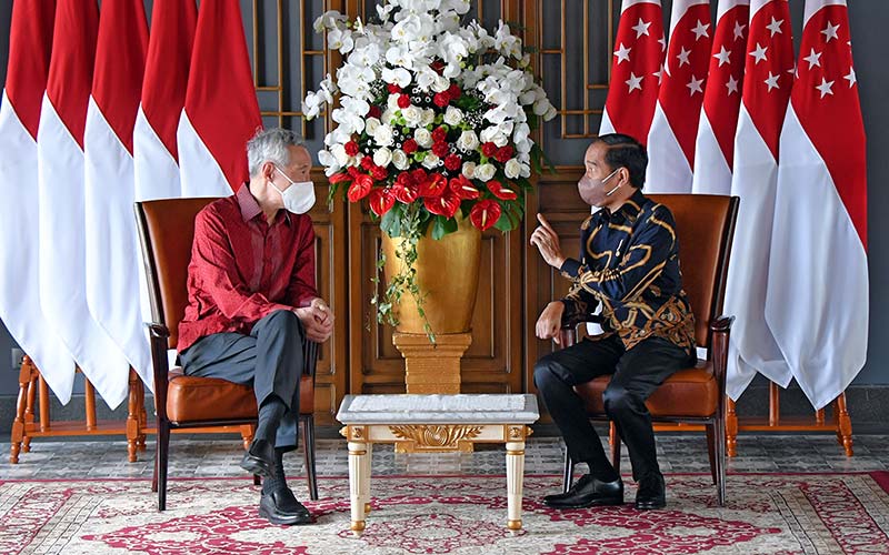  Presiden Joko Widodo Bertemu Perdana Menteri Singapura Lee Hsien Loong di Bintan Kepulauan Riau