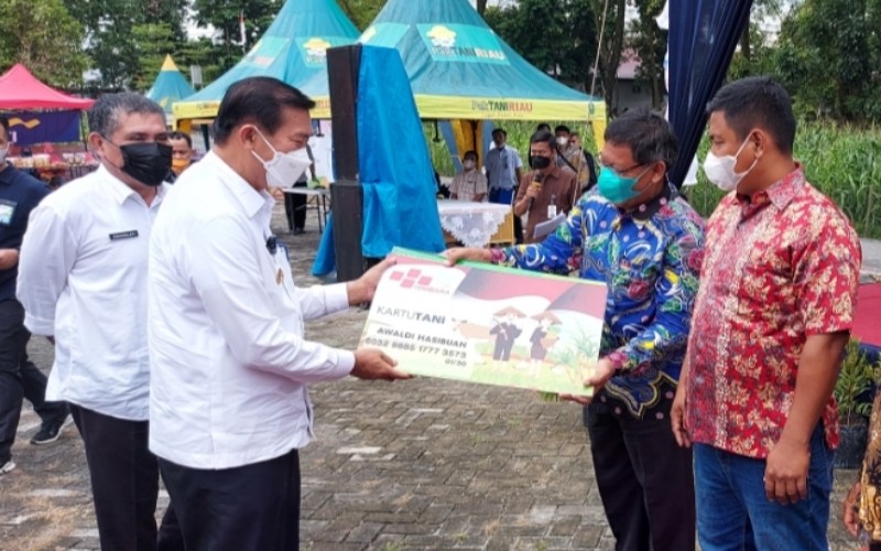  Bank Mandiri dan Pemkot Salurkan 2.400 Kartu Tani di Pekanbaru