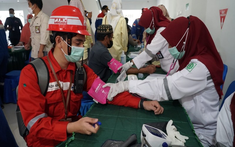  Donor Darah Kilang Pertamina Dumai, Berhasil Kumpulkan 307 Kantong Darah