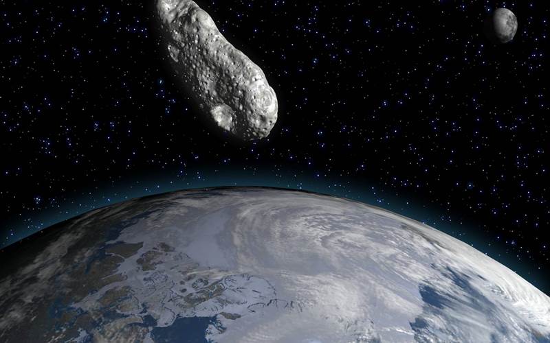 Ilustrasi asteroid menuju Bumi/Bisnis