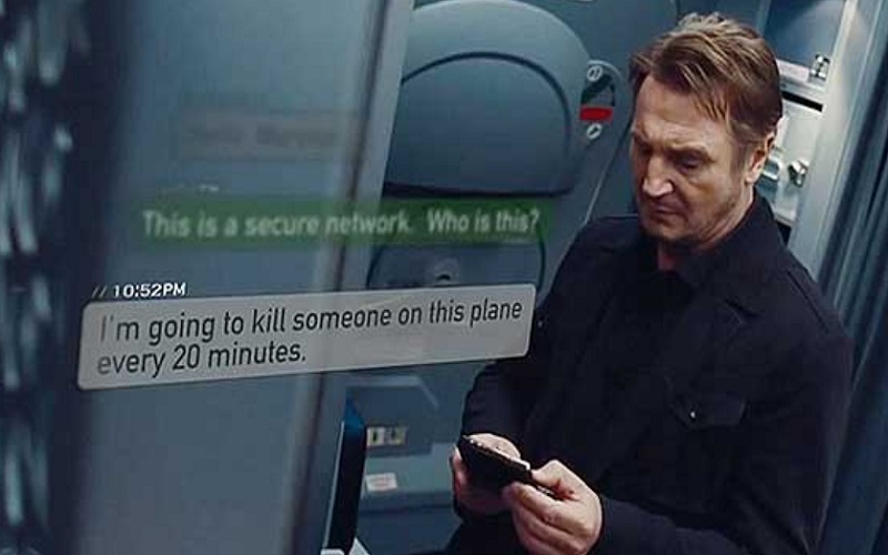 Cuplikan film Non-Stop yang tayang di Bioskop Trans TV malam ini, Rabu (2/2/2022). 