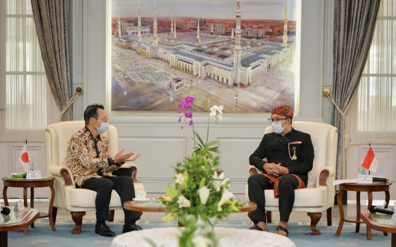  Bertemu Ridwan Kamil, Dubes Jepang Buka Peluang Investasi