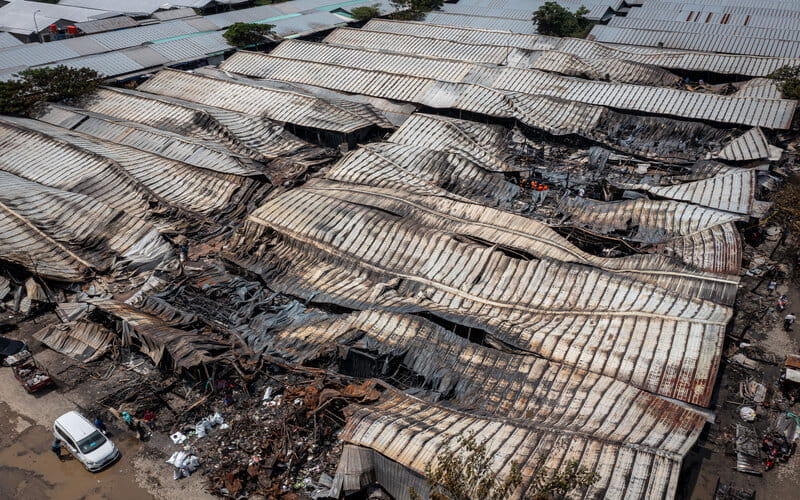  Kerugian Akibat Kebakaran di Relokasi Pasar Johar Rp11 Miliar