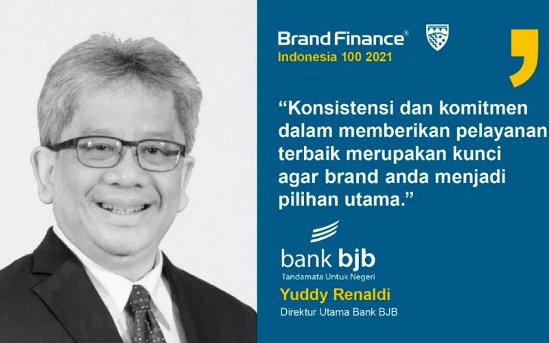  Bank BJB Raih Penghargaan Top 100 Most Valuable Brands