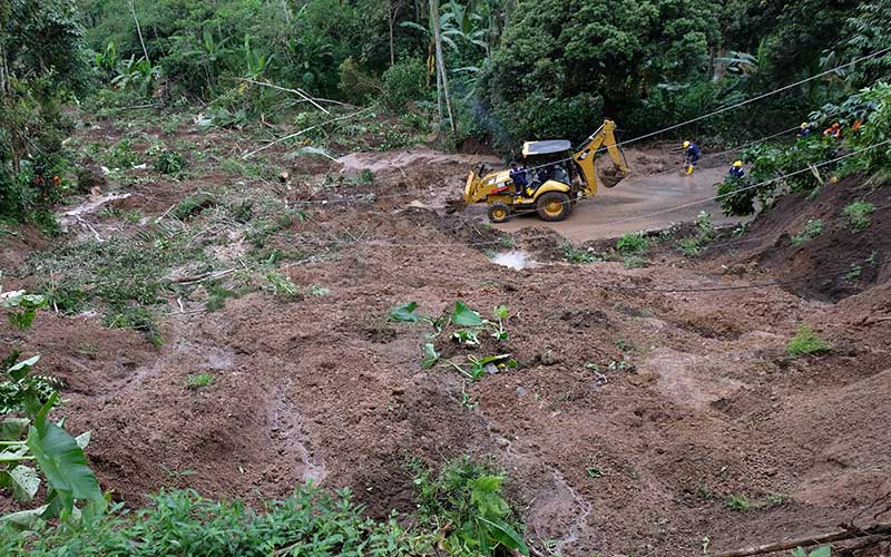  Intensitas Hujan Tinggi, Sejumlah Wilayah Temanggung Jawa Tengah Diterjang Tanah Longsor