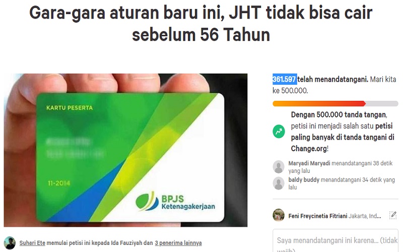  Dana JHT Capai Rp372,5 Triliun, Dirut BPJS Ketenagakerjaan Klaim Likuiditas Aman