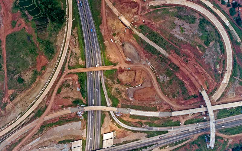  Proyek Pembangunan Jalan Tol Japek II Selatan Seksi 3 Telah Mencapai 60,82 Persen