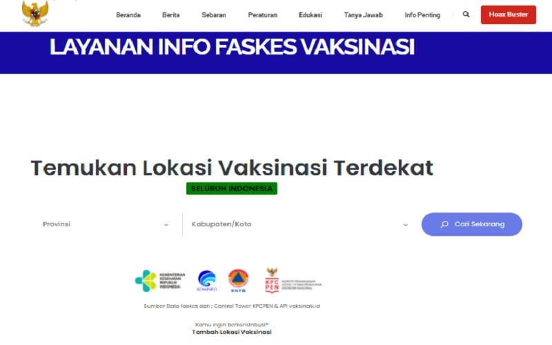  3 Cara Cek Lokasi Vaksinasi Covid-19 Terdekat Secara Online