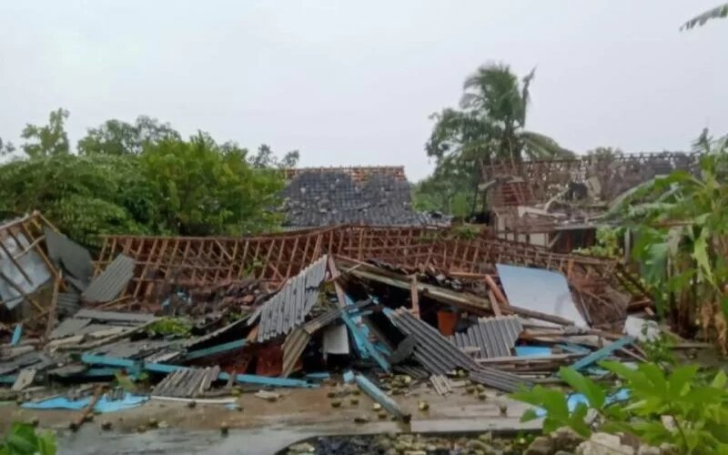  527 Rumah di Gunung Kidul Rusak Akibat Angin Kencang