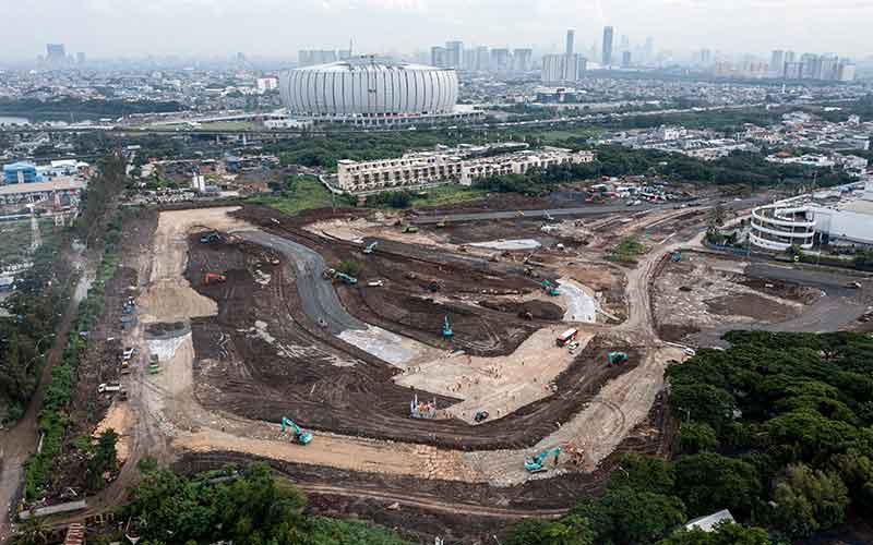  Proyek Pembangunan Jakarta International E-Prix Circuit Ditargetkan Selesai Dalam Tiga Bulan