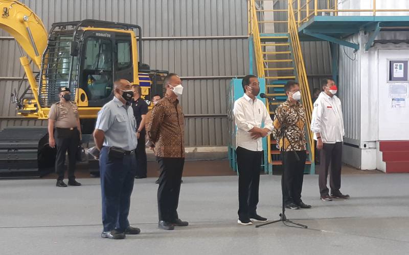  Jokowi Resmikan Vaksin Booster Sektor Industri, Diikuti 11 Kawasan