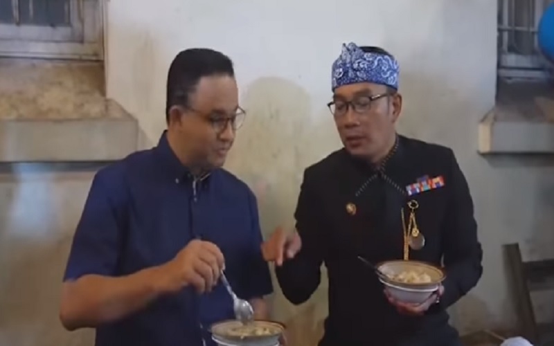  Video Kemesraan Anies Baswedan dan Ridwan Kamil: Tim Bubur Diaduk