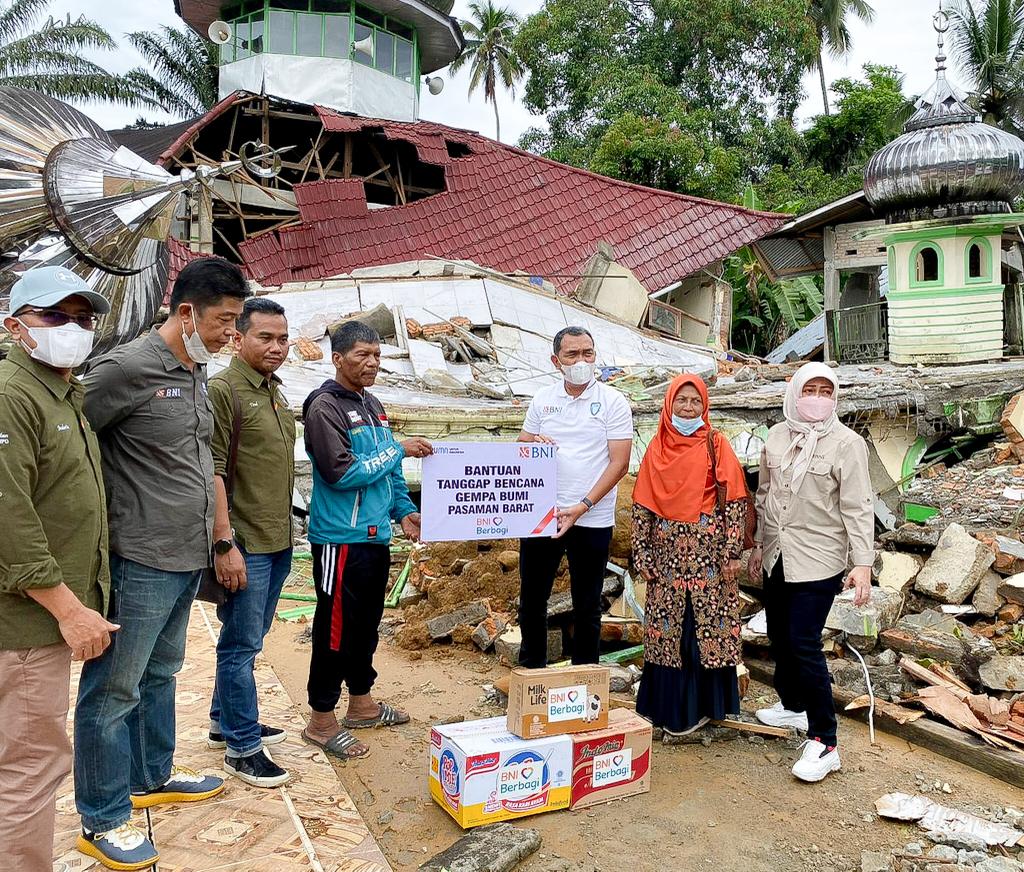  BNI Kirimkan Bantuan Kemanusiaan untuk Korban Gempa