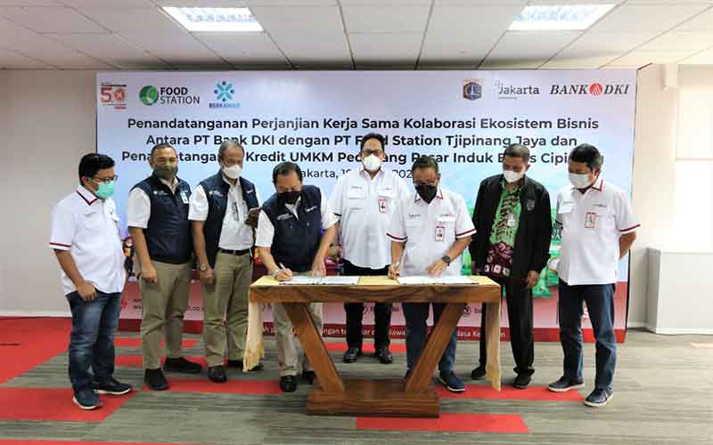  Bank DKI Berkolaborasi Dengan Food Station Terkait Penyaluran Kredit UMKM