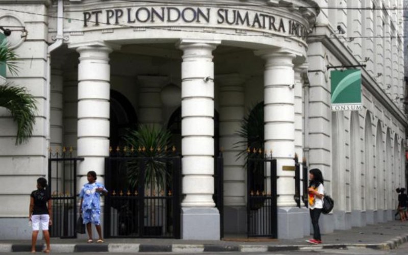 Gedung PT PP London Sumatra Tbk di Medan./Bisnis