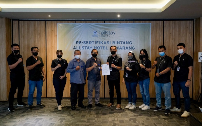  Allstay Hotel Semarang Perbarui Sertifikasi Hotel Bintang Tiga