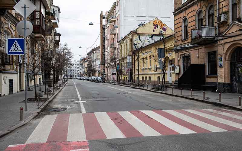  Kondisi Terkini Ibu Kota Ukraina Saat Dikepung Pasukan Rusia