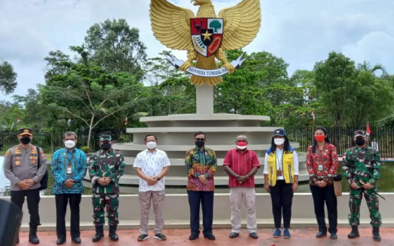 Satgas Pengamanan Perbatasan RI-PNG TNI Gelar Sweeping Kegiatan Ilegal