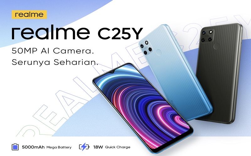  Bawa Kamera Belakang 50 MP, Realme C25Y Dibanderol Rp1,8 Jutaan