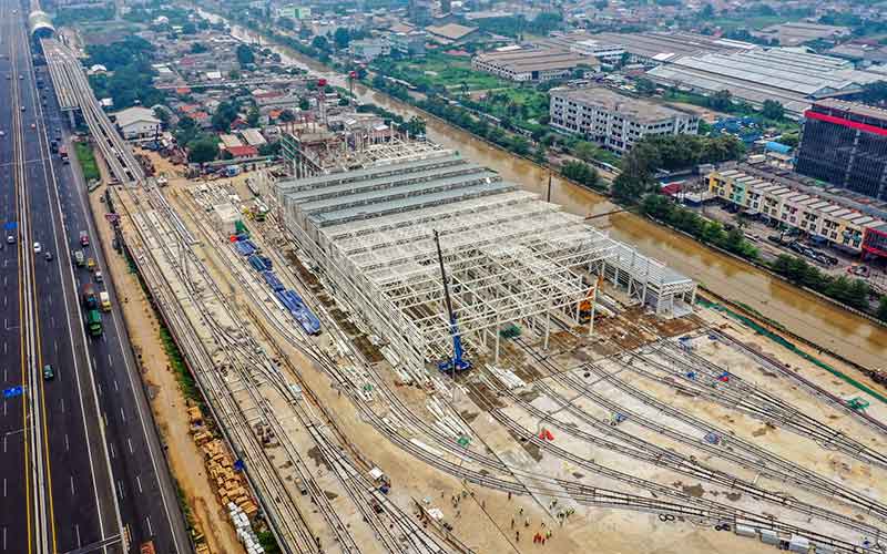  Progres Pembangunan LRT Jabodebek Sudah Mencapai 90 Persen