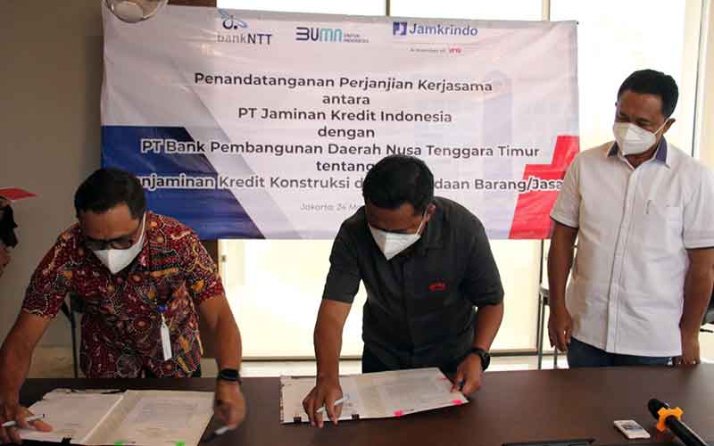  PT Jamkrindo Lakukan Penandatanganan Kerja Sama Dengan Bank NTT