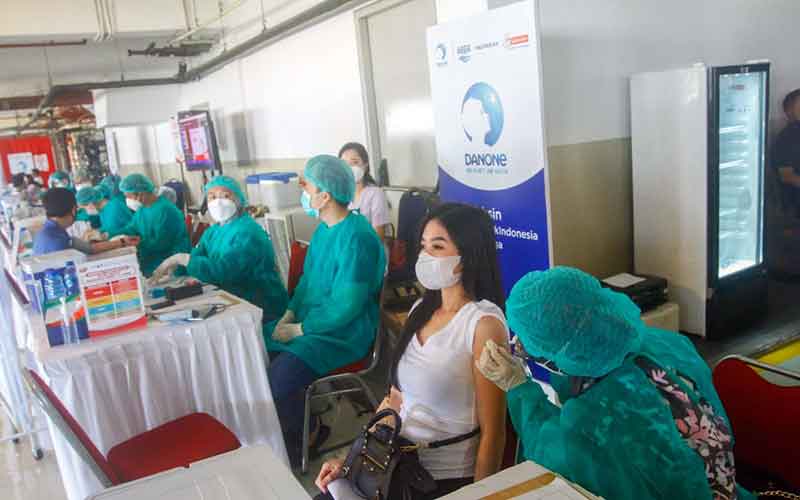  Danone Indonesia Gandeng Indomaret Hadirkan Sentra Vaksinasi Booster
