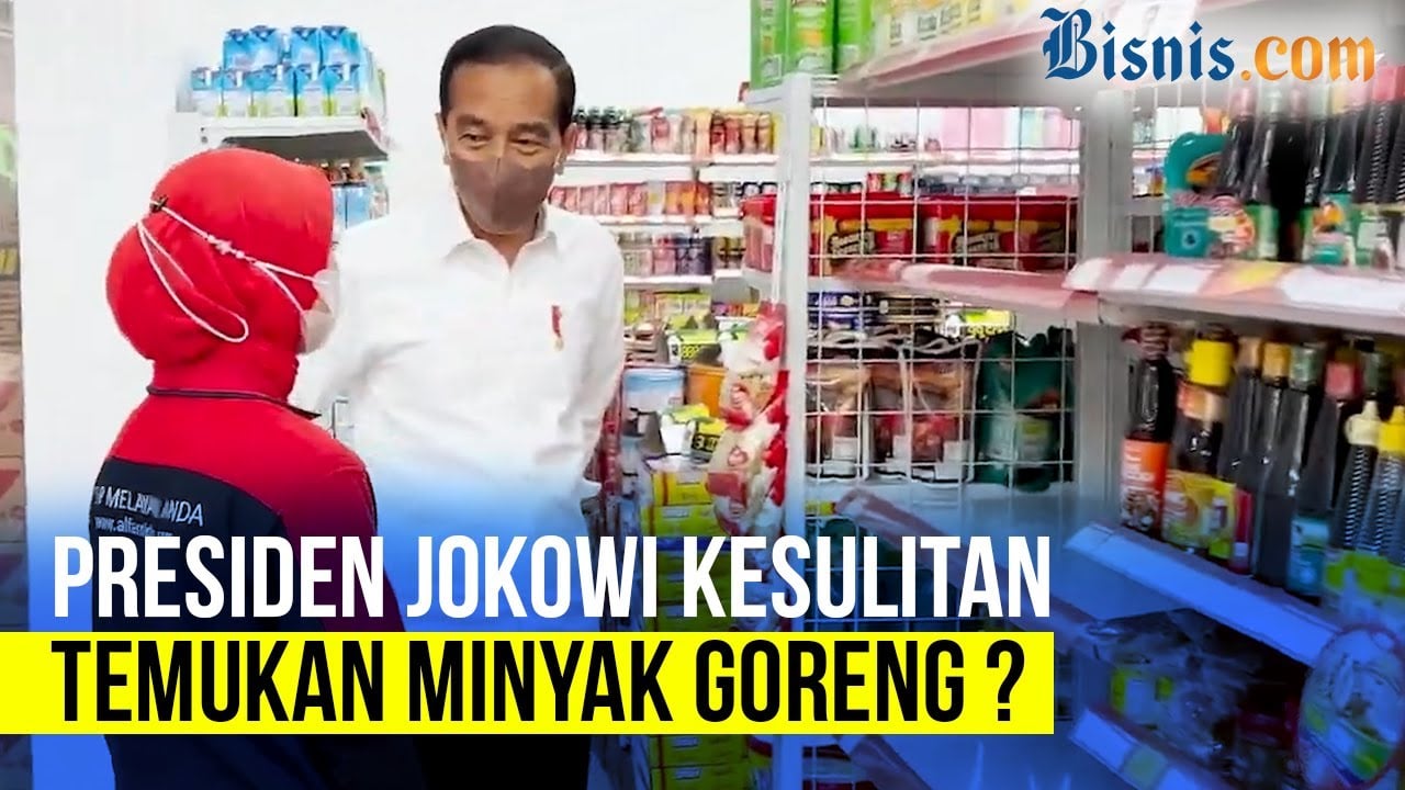  Jokowi Blusukan, Pantau Ketersediaan Minyak Goreng di Yogyakarta