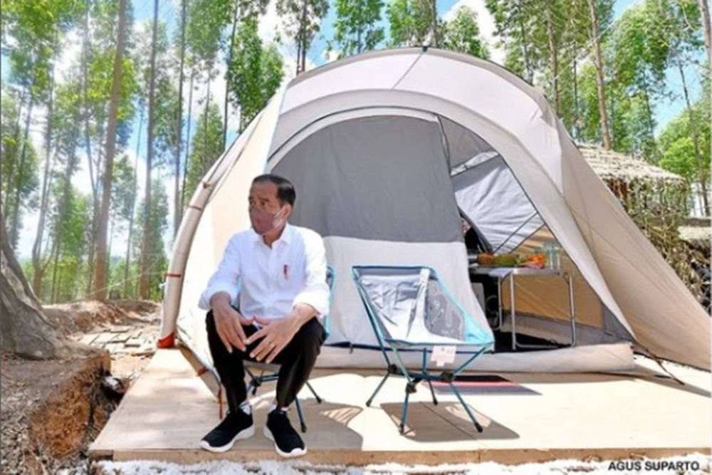  Ini Harga Tenda yang Dipakai Jokowi Camping di IKN Nusantara