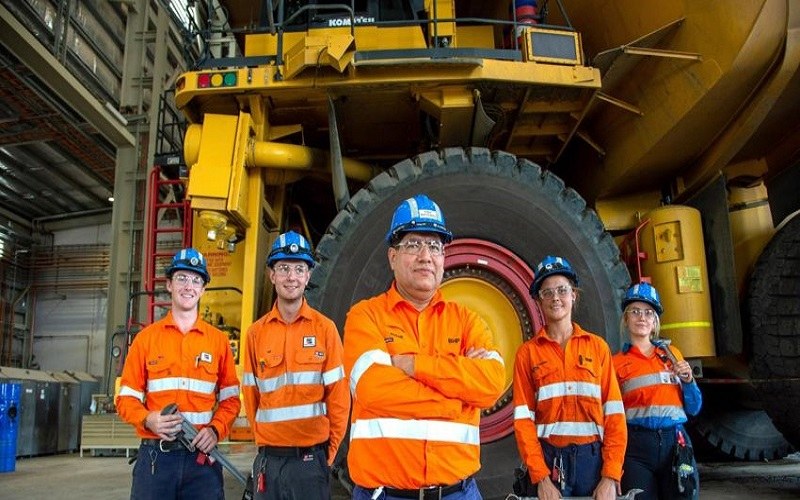 Pekerja tambang di BHP Mitsui Coal, Queensland, Australia/Dok.BHP. 