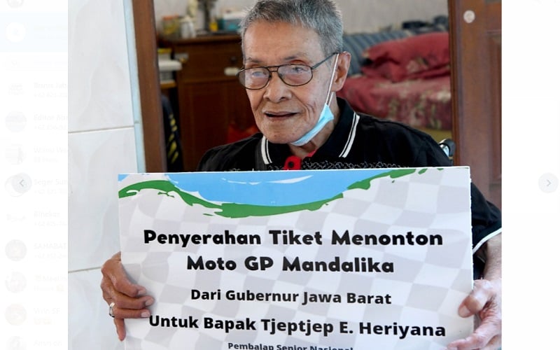  Legenda Balap Motor Tjetjep Heriyana Siap ke Mandalika Nonton MotoGP