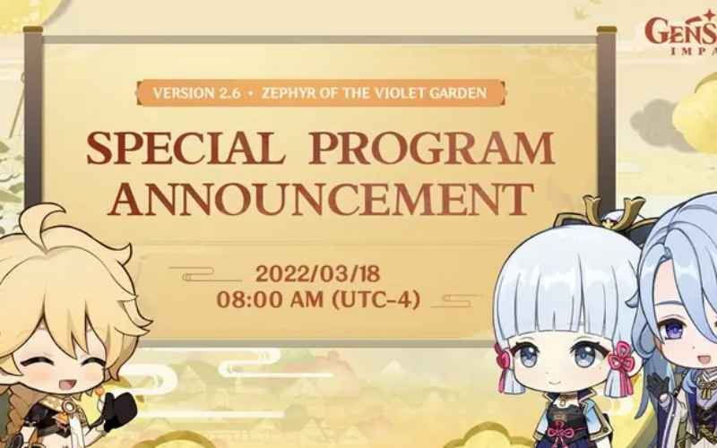  Link Livestream Genshin Impact 2.6 Siang Ini, Dapat Banyak Primogem
